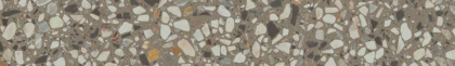 Плинтус Бричиола серый матовый обрезной 60x9,5x0,9