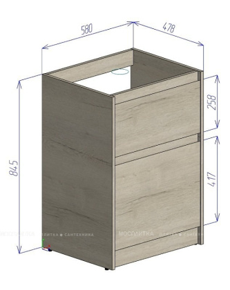 Тумба под раковину BelBagno Kraft-LVD 60 bianco opaco Тумба под раковину BelBagno Kraft-LVD 60 bianco opaco