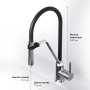 Смеситель Для кухни с гибким изливом F8013000 Like