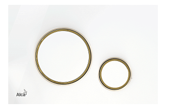 Кнопка управления для скрытых систем инсталляции, белый/золотой