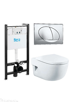 Унитаз с инсталляцией Roca Meridian 893104110 Унитаз с инсталляцией Roca Meridian 893104110