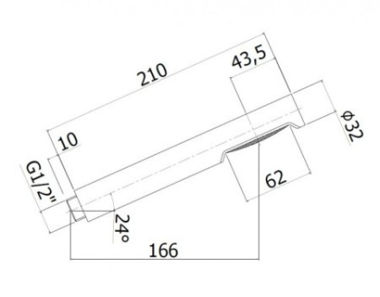 CZR-B-D1F-BIO Ручной душ, металлический, исполнение Белый матовый