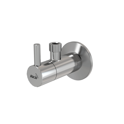 Угловой вентиль с фильтром 1/2"×3/8", круглый