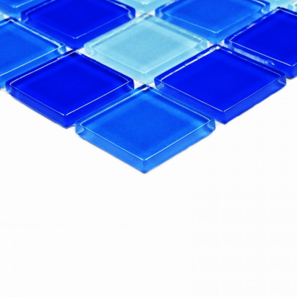 Мозаика стеклянная Blue Wave-2 (чип 4*25*25) 300*300(22шт.-1.98м2), м2