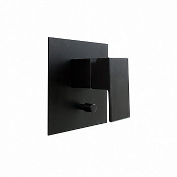 Встроенный однорычажный смеситель FUTURA для душа с переключателем на два потока, матовый черный Встроенный однорычажный смеситель FUTURA для душа с переключателем на два потока, матовый черный