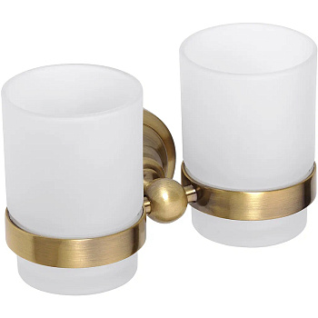 Двойной держатель зубных щеток, стаканы