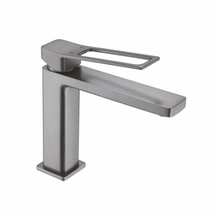 Смеситель для раковины латунь, оружейная сталь S6901T Смеситель для раковины латунь, оружейная сталь S6901T