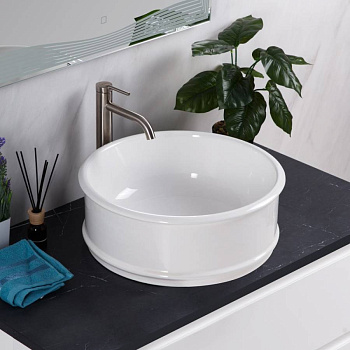 Раковина накладная керамическая круглая BB1383 Раковина накладная керамическая круглая BB1383