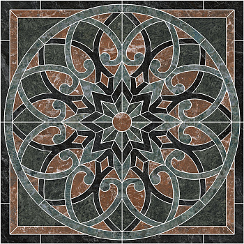 Риальто наборный лаппатированный 119,5x119,5x11