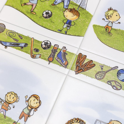 Бордюр OS\A255\5009 Весёлые старты Белый (20см*6,3см*6,9мм) (32шт/0,403м2) ., шт