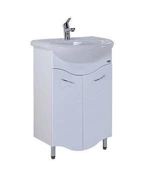 Тумба Onika Лайн 55 напольная, белая (ум. Уют 55)