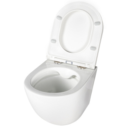 Унитаз подвесной безободковый укороченный Creto Cer C1 белый