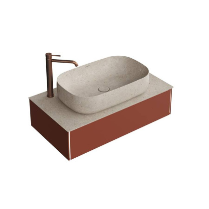 Тумба MAGICA подвесная 90, 1 ящик, венецианский красный матовый             