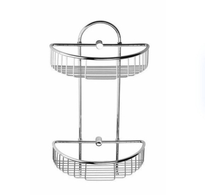 Двойная полочка для мыла угловая - мыльница