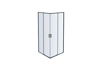 AQ ARI KV10020BL Душевой уголок квадратный, двери раздвижные 1000x1000x2000 профиль черный, стекло прозрачное AQ ARI KV10020BL Душевой уголок квадратный, двери раздвижные 1000x1000x2000 профиль черный, стекло прозрачное