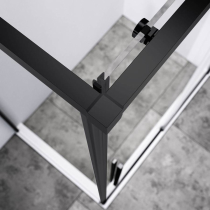 Душевой уголок Slim-N VSR-4SN9011CLB, 1100*900, черный, стекло прозрачное Душевой уголок Slim-N VSR-4SN9011CLB, 1100*900, черный, стекло прозрачное