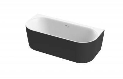 Акриловая ванна пристенная, цельная,  METAURO-INT-Wall-180-80-60 Акриловая ванна пристенная, цельная,  METAURO-INT-Wall-180-80-60