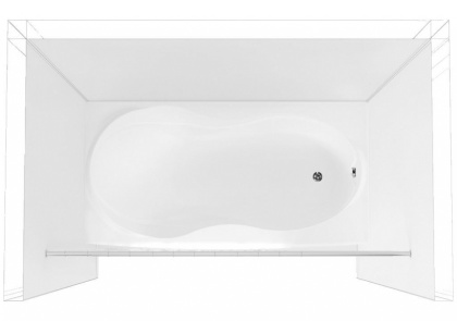 Карниз для ванны Aquanet прямой 150 Карниз для ванны Aquanet прямой 150