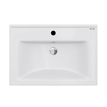 M85AWCC0652WG X-Joy, Раковина мебельная, керамическая, 65 см, встроенная, цвет: Белый, глянец