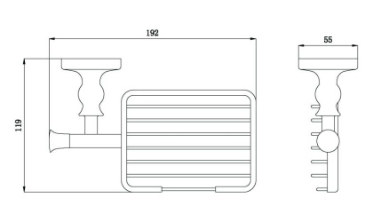Мыльница решетка RUSH Crete (CR35410)