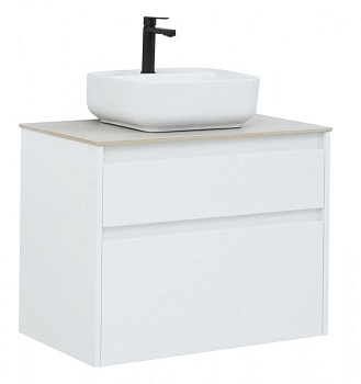 Тумба под раковину Aquanet Nova Lite 75 белый (2 ящика)