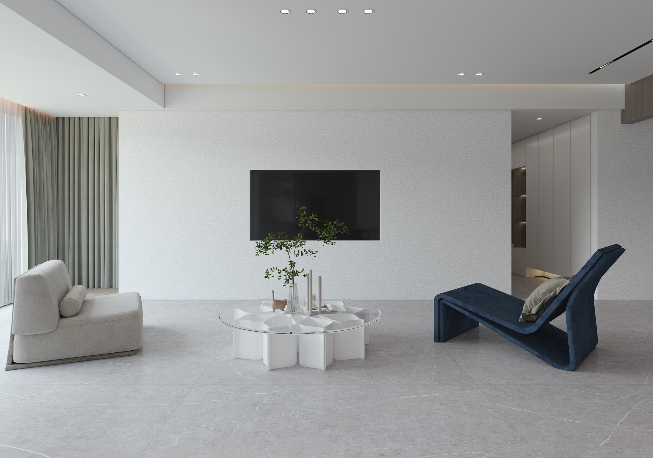 Керамогранит WHITE TEXTURE 800х3200х12мм