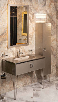 Столешница стекло 100см моноблок Дельмар Столешница стекло 100см моноблок Дельмар