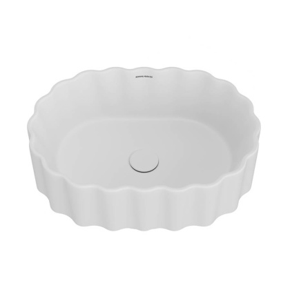 Раковина ARTBASIN Conchiglia накладная 50, белая матовая CC.wb.50\WHT.M
