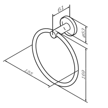 Кольцо для полотенец, золото A85A34499