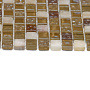 Мозаика стеклянная с камнем Glass Stone-1 (чип 8*15*15) 300*300(11шт-0.99м2), м2