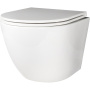 Унитаз подвесной безободковый укороченный Creto Cer C1 белый