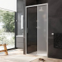 W90G-100-1-195MM Gem Solo Дверь душевая 100х195, стекло матовое, профиль матовый Хром