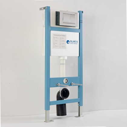 Система инсталляции Olive's с кнопкой PORTO хром,  ширина 48 см, арт. M48010-PR412C