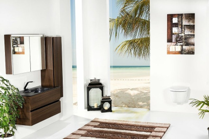 Зеркальный шкаф Vallessi 100 DARK OAK с подстветкой 546-D Boheme