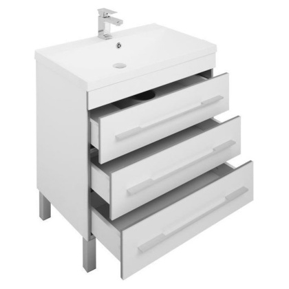 Мебель для ванной Aquanet Верона NEW 75 белый (напольный 3 ящика)