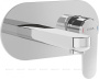 Встроенный смеситель Root Round для раковины, настенный, хром