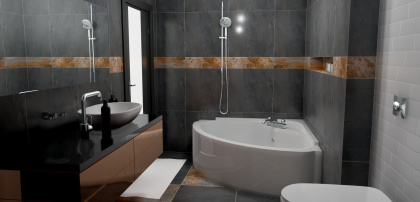 Керамогранит SG625300R Таурано черный обрезной 60*60*11 (4шт/1,44м2) , м2