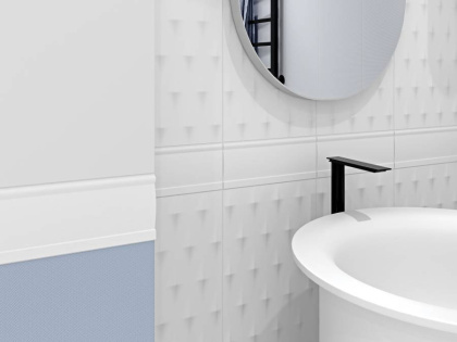 Плитка Meissen Keramik Trendy светло-голубой 25x75 TYU491 Плитка Meissen Keramik Trendy светло-голубой 25x75 TYU491