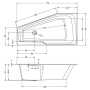 Акриловая ванна Riho Rething Space 170x90 L Акриловая ванна Riho Rething Space 170x90 L