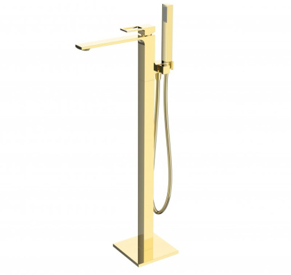 LUCE Напольный смеситель для ванны, золото LUC-FMT-ORO