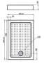Поддон для душа акриловый VST-3AR-8012, 1200*800*150