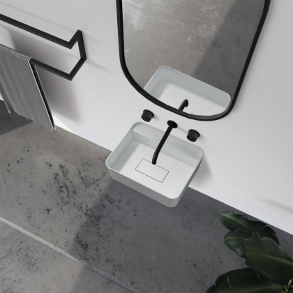 Раковина подвесная ABBER Stein AS2626 белая матовая Раковина подвесная ABBER Stein AS2626 белая матовая