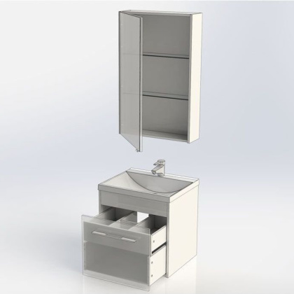 Мебель для ванной Aquanet Августа 58 белый