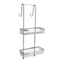 Комплект из держателей и 2-х навесных полок, 27,5х66,5х27,3 см, хром, K-72222