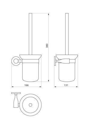 Ёрш для туалета RUSH Balearic (BA39710)