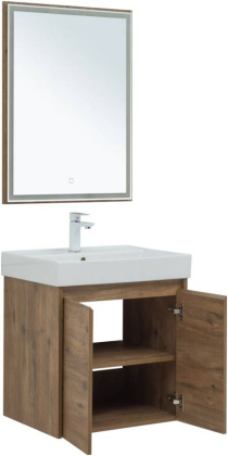 Мебель для ванной Aquanet Nova Lite 60 дуб рустикальный (2 дверцы)