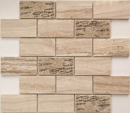 Мозаика KP-719 камень полированный (48*96*8) 298*298