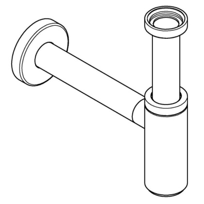 Сифон для раковины GROHE, 1 1/4″, хром (28912000)