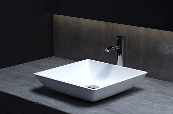 Раковина Salini CALLISTA 108 1101208SMRH S-Stone покраска по RAL снаружи, накладная, матовая Раковина Salini CALLISTA 108 1101208SMRH S-Stone покраска по RAL снаружи, накладная, матовая