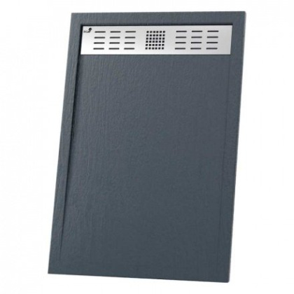 Душевой поддон RGW STМ-158G 80 x 150 см, прямоугольный, из искусственного камня, графит, 14202815-02